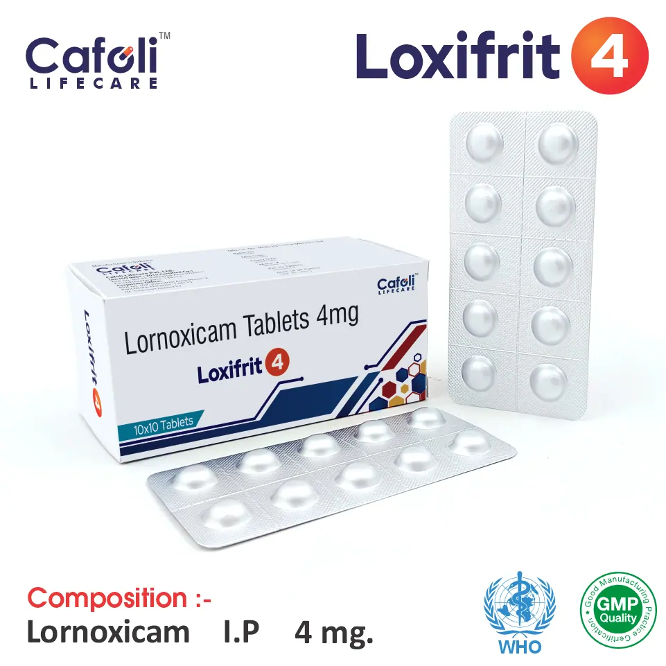 Lornoxicam 4mg tablet best price for pharma franchise